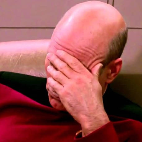 Star Trek Captain Picard facepalming